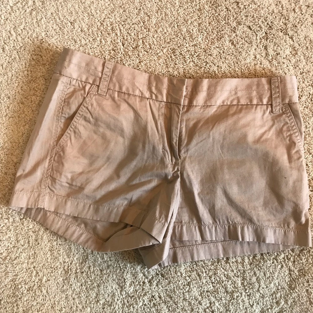 J Crew khaki chino shorts